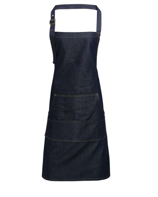 Premier Jeans Stitch Denim Bib Apron - blau