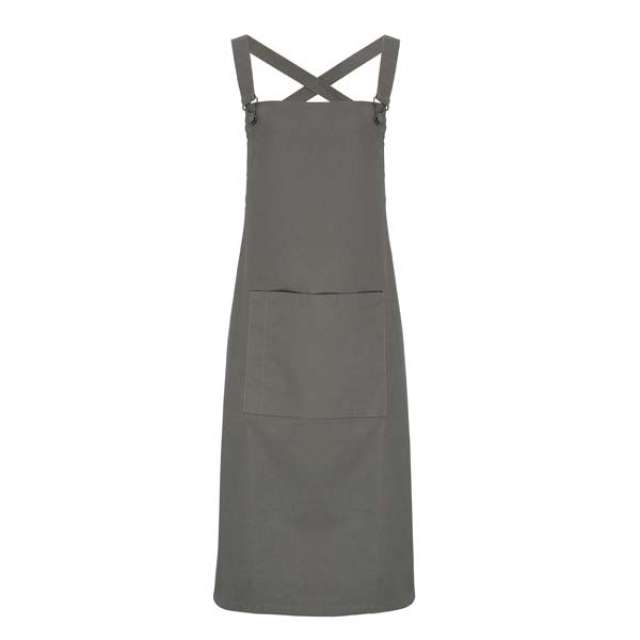 Premier Cross Back ’barista’ Bib Apron - grey