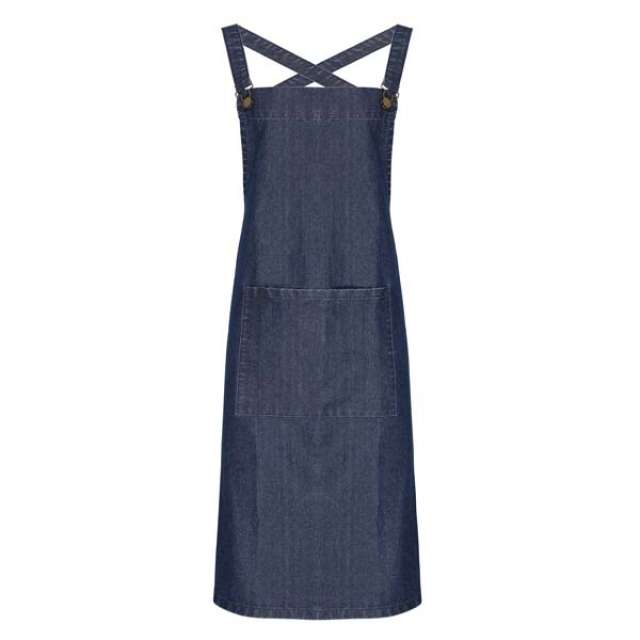 Premier Cross Back ’barista’ Bib Apron - blue