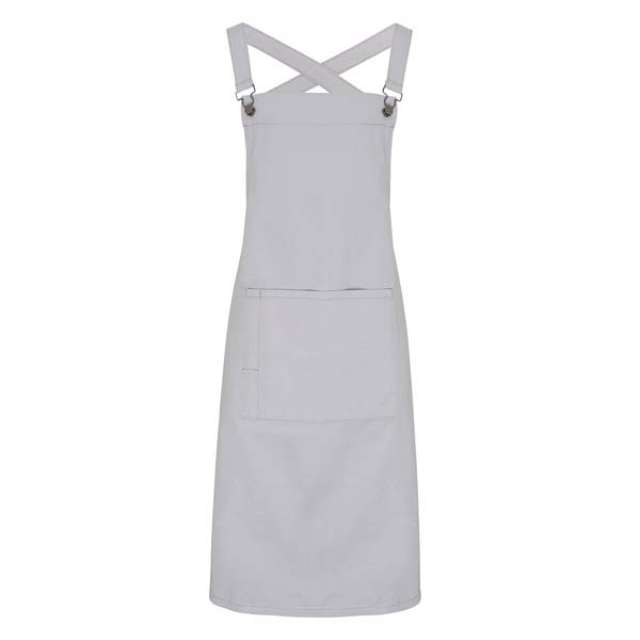 Premier Cross Back ’barista’ Bib Apron - Grau