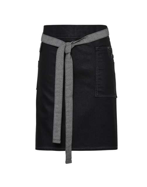 Premier 'division' Waxed Look Denim Waist Apron - grey