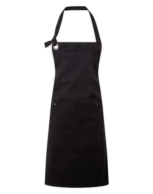 Premier 'calibre' Heavy Cotton Canvas Pocket Apron - black