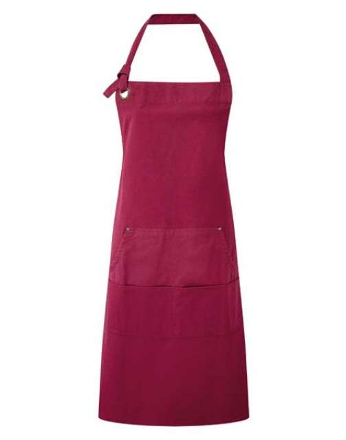 Premier 'calibre' Heavy Cotton Canvas Pocket Apron - Premier 'calibre' Heavy Cotton Canvas Pocket Apron - Maroon