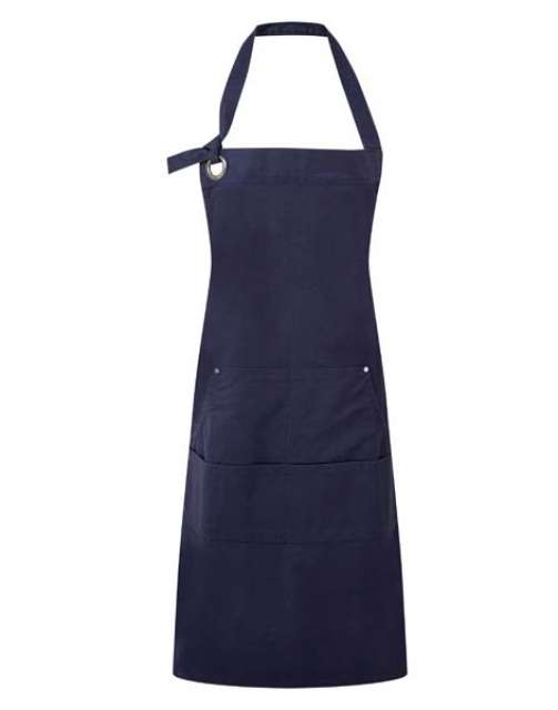 Premier 'calibre' Heavy Cotton Canvas Pocket Apron - modrá