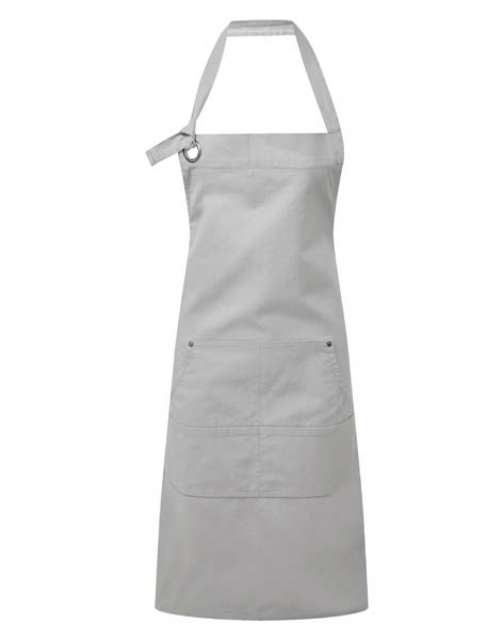 Premier 'calibre' Heavy Cotton Canvas Pocket Apron - šedá