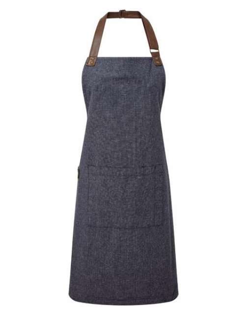 Premier ‘annex’ Oxford Bib Apron - modrá