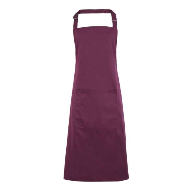 Premier ‘colours’ Bib Apron With Pocket - Rot