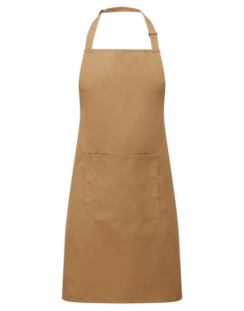 Premier ‘colours’ Bib Apron With Pocket - Bräune