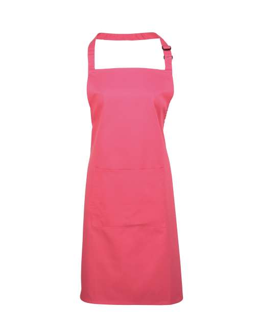 Premier ‘colours’ Bib Apron With Pocket - Premier ‘colours’ Bib Apron With Pocket - Azalea