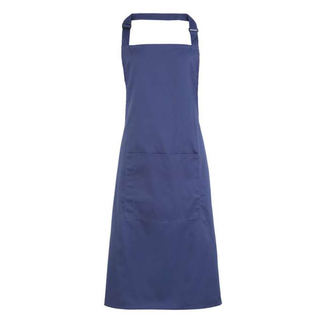 Premier ‘colours’ Bib Apron With Pocket - Premier ‘colours’ Bib Apron With Pocket - Metro Blue