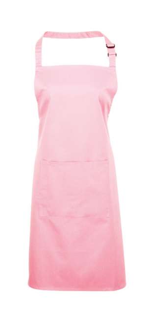 Premier ‘colours’ Bib Apron With Pocket - Premier ‘colours’ Bib Apron With Pocket - Light Pink