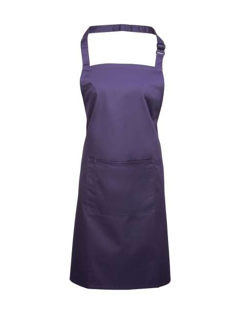 Premier ‘colours’ Bib Apron With Pocket - Premier ‘colours’ Bib Apron With Pocket - Purple