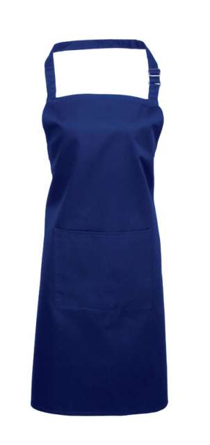 Premier ‘colours’ Bib Apron With Pocket - Premier ‘colours’ Bib Apron With Pocket - Cobalt