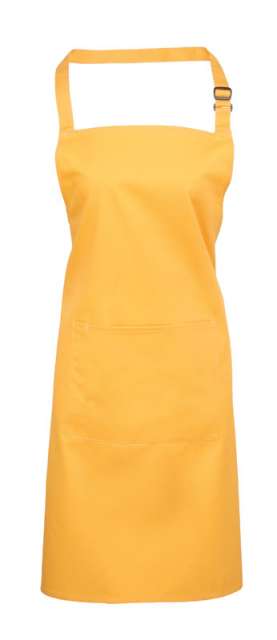 Premier ‘colours’ Bib Apron With Pocket - žltá