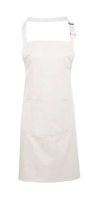 Premier ‘colours’ Bib Apron With Pocket - white