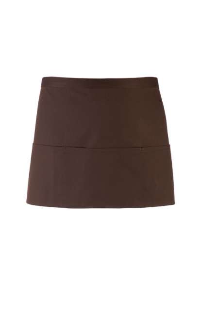 Premier 'colours Collection’ Three Pocket Apron - Premier 'colours Collection’ Three Pocket Apron - Dark Chocolate