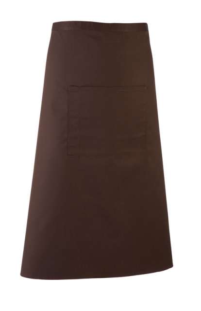 Premier 'colours Collection’ Bar Apron With Pocket - Premier 'colours Collection’ Bar Apron With Pocket - Dark Chocolate