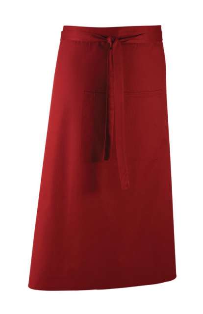 Premier 'colours Collection’ Bar Apron With Pocket - Premier 'colours Collection’ Bar Apron With Pocket - Maroon