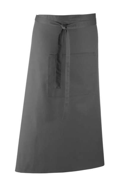 Premier 'colours Collection’ Bar Apron With Pocket - Premier 'colours Collection’ Bar Apron With Pocket - Charcoal