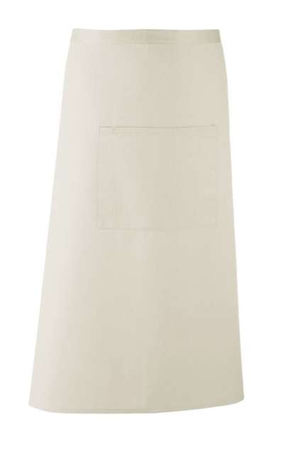 Premier 'colours Collection’ Bar Apron With Pocket - Premier 'colours Collection’ Bar Apron With Pocket - Natural