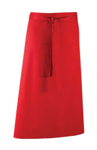 Premier 'colours Collection’ Bar Apron With Pocket - Premier 'colours Collection’ Bar Apron With Pocket - Cherry Red