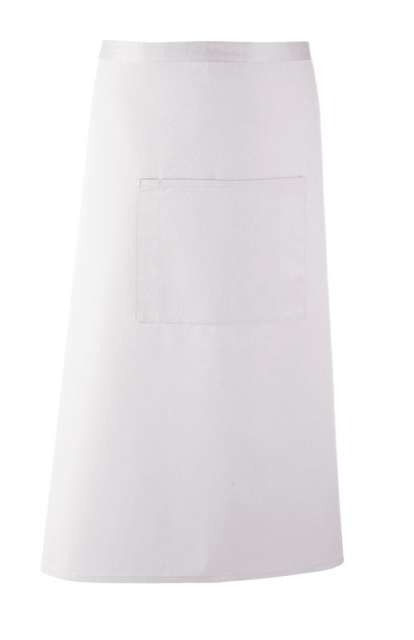 Premier 'colours Collection’ Bar Apron With Pocket - white