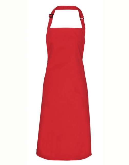 Premier Polyester Bib Apron - red