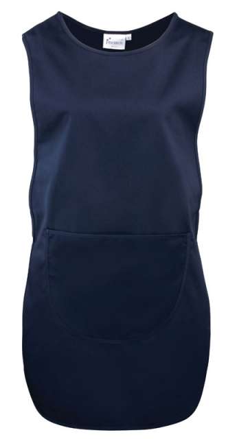 Premier Women's Long Length Pocket Tabard - modrá