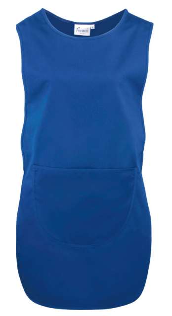 Premier Women's Long Length Pocket Tabard - modrá