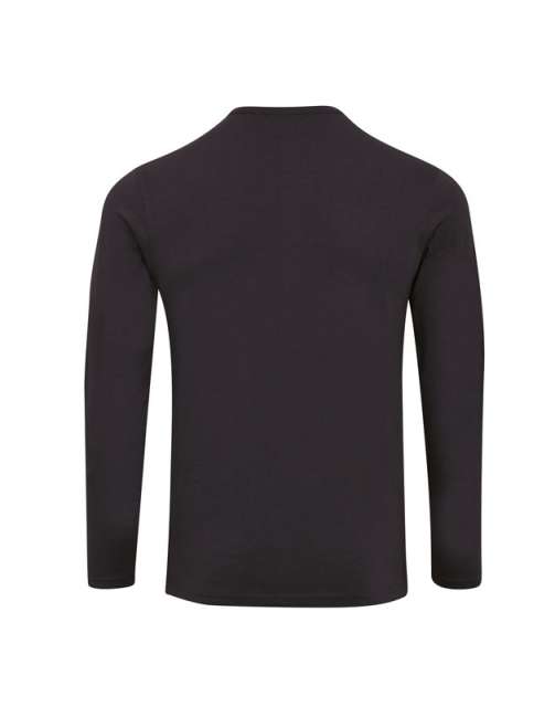 Premier Men's Long John Roll Sleeve Tee - čierna