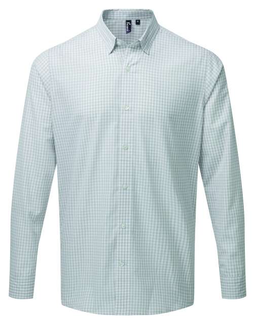 Premier 'maxton' Check Men's Long Sleeve Shirt - Grau