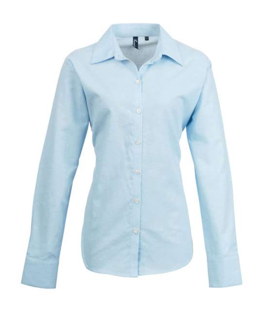 Premier Women's Long Sleeve Signature Oxford Blouse - blau