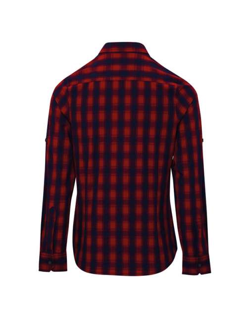 Premier 'mulligan' Check - Women's Long Sleeve Cotton Shirt - red