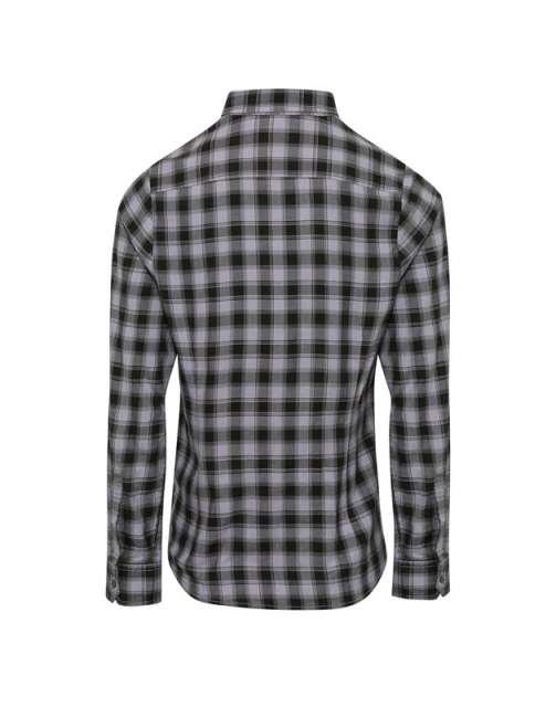 Premier 'mulligan' Check - Women's Long Sleeve Cotton Shirt - grey
