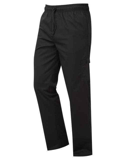 Premier 'essential' Chef's Cargo Pocket Trousers - black