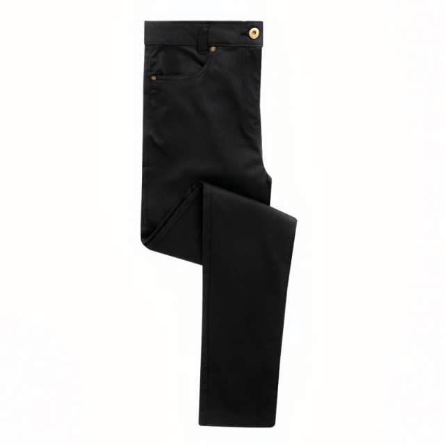 Premier Ladies' Performance Chino Jeans - schwarz