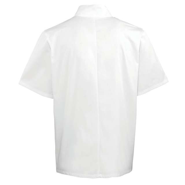 Premier Chef's Short Sleeve Stud Jacket - Premier Chef's Short Sleeve Stud Jacket - White