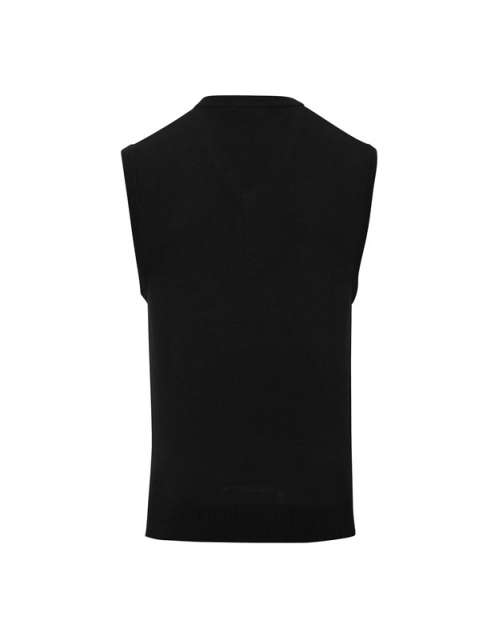 Premier Men's V-neck Sleeveless Sweater - Premier Men's V-neck Sleeveless Sweater - Black