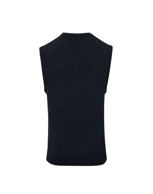 Premier Men's V-neck Sleeveless Sweater - šedá