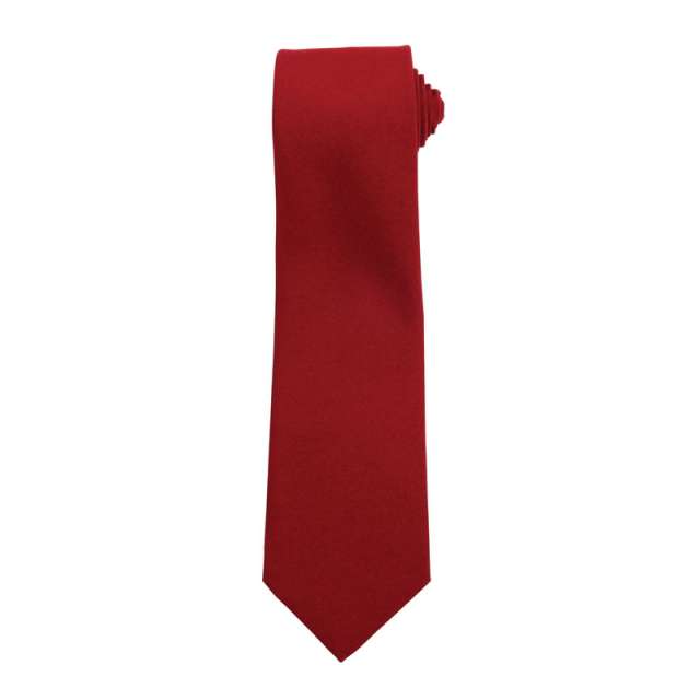 Premier Plain Work Tie - Premier Plain Work Tie - Maroon