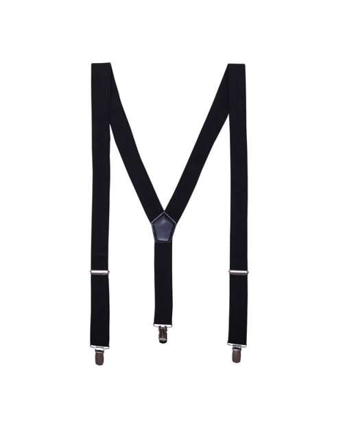 Premier Clip-on Trouser Braces/suspenders - black