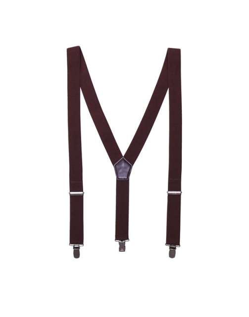 Premier Clip-on Trouser Braces/suspenders - hnedá