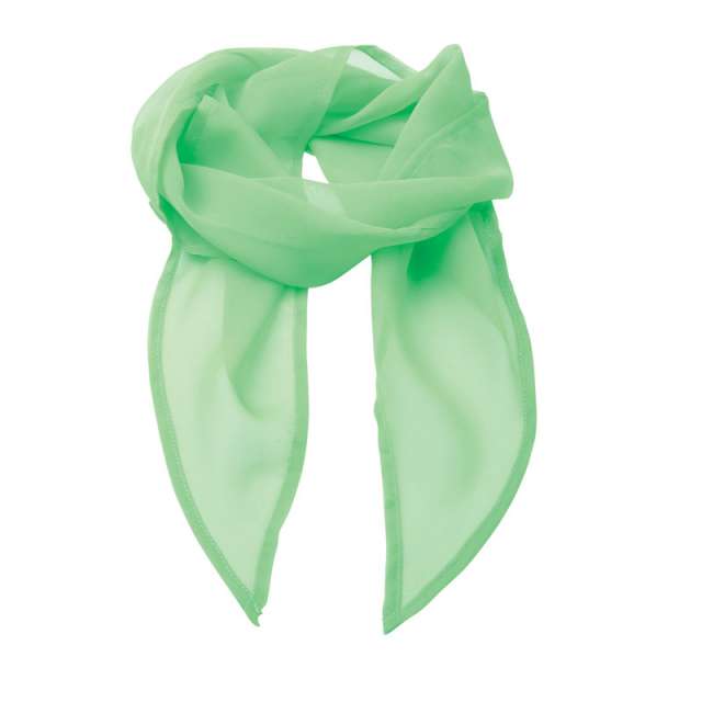 Premier 'colours Collection' Plain Chiffon Scarf - zelená