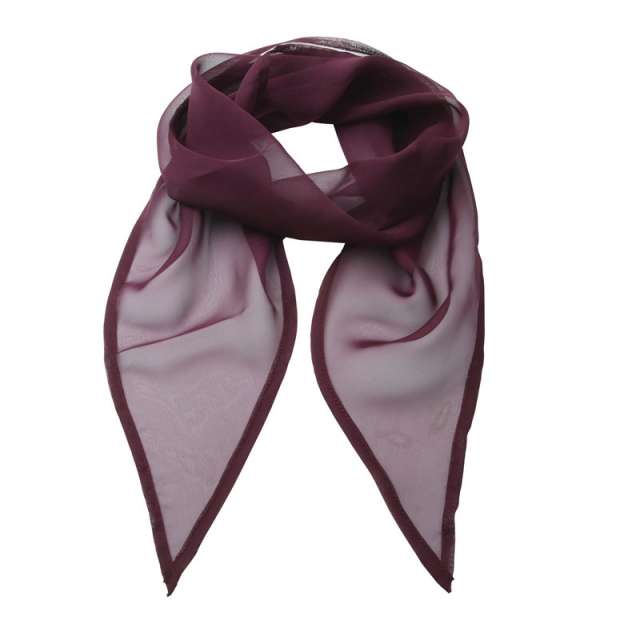 Premier 'colours Collection' Plain Chiffon Scarf - Rot