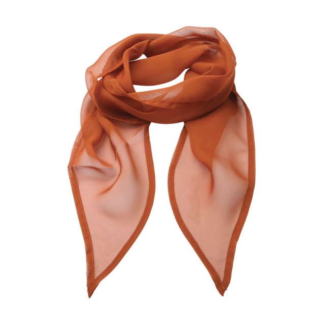 Premier 'colours Collection' Plain Chiffon Scarf - Premier 'colours Collection' Plain Chiffon Scarf - Chestnut