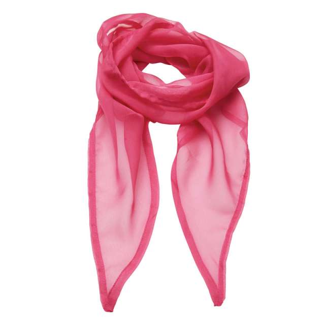 Premier 'colours Collection' Plain Chiffon Scarf - Rosa