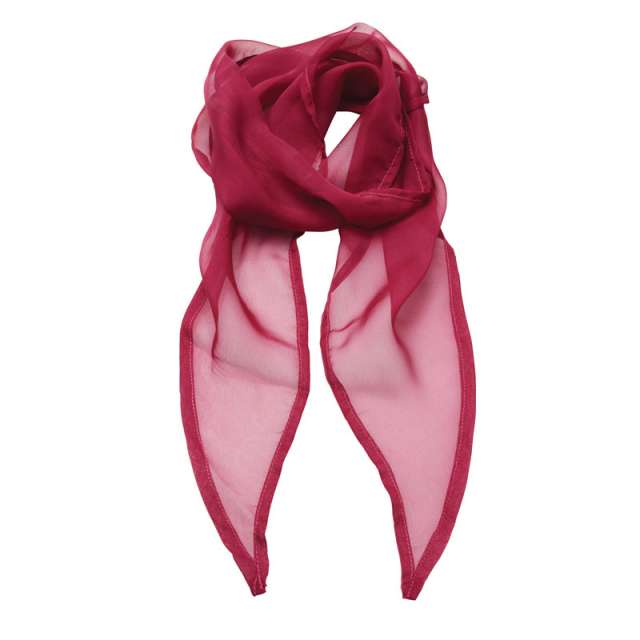 Premier 'colours Collection' Plain Chiffon Scarf - pink