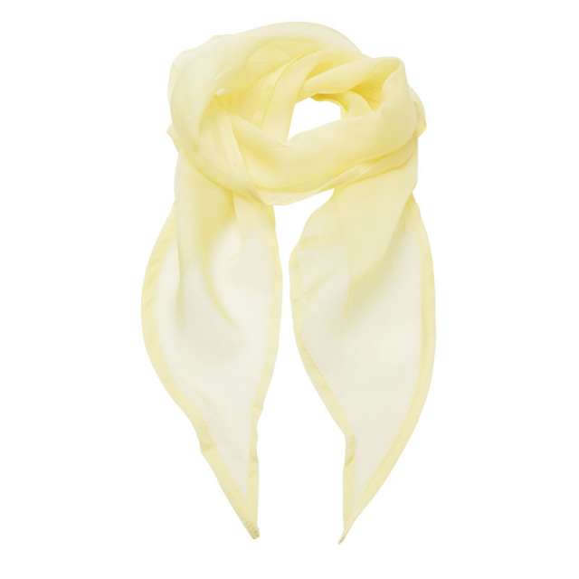 Premier 'colours Collection' Plain Chiffon Scarf - žltá