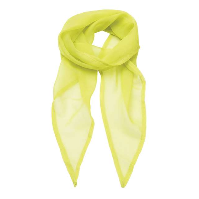 Premier 'colours Collection' Plain Chiffon Scarf - Premier 'colours Collection' Plain Chiffon Scarf - Kiwi