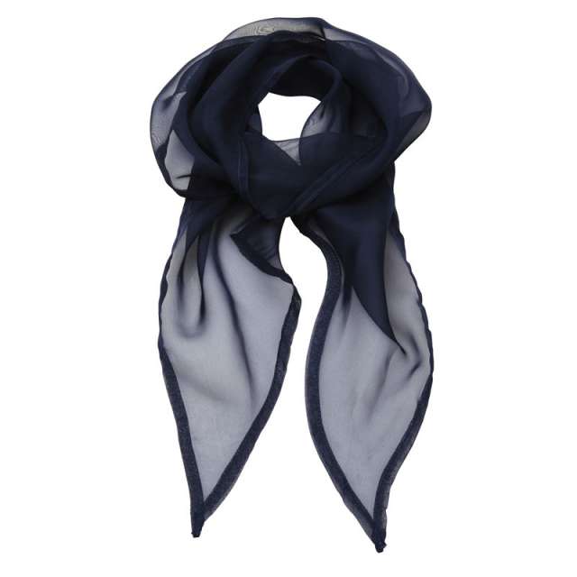 Premier 'colours Collection' Plain Chiffon Scarf - blue